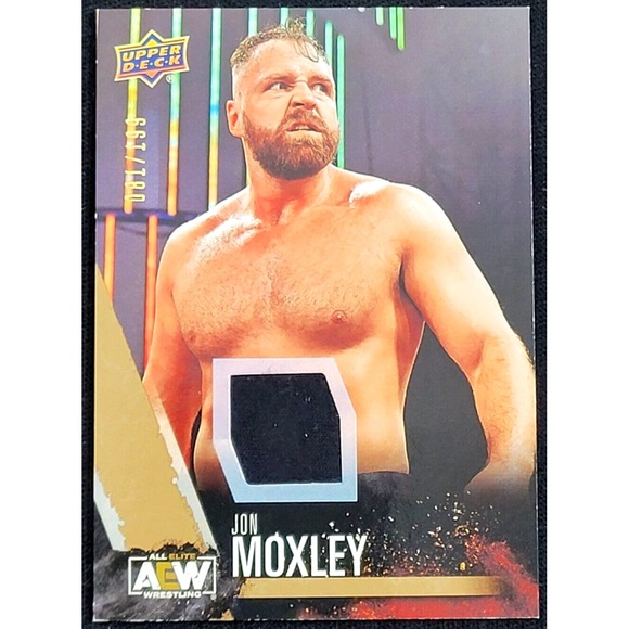 2021 UPPER DECK AEW JON MOXLEY GOLD RELIC #D 81/199